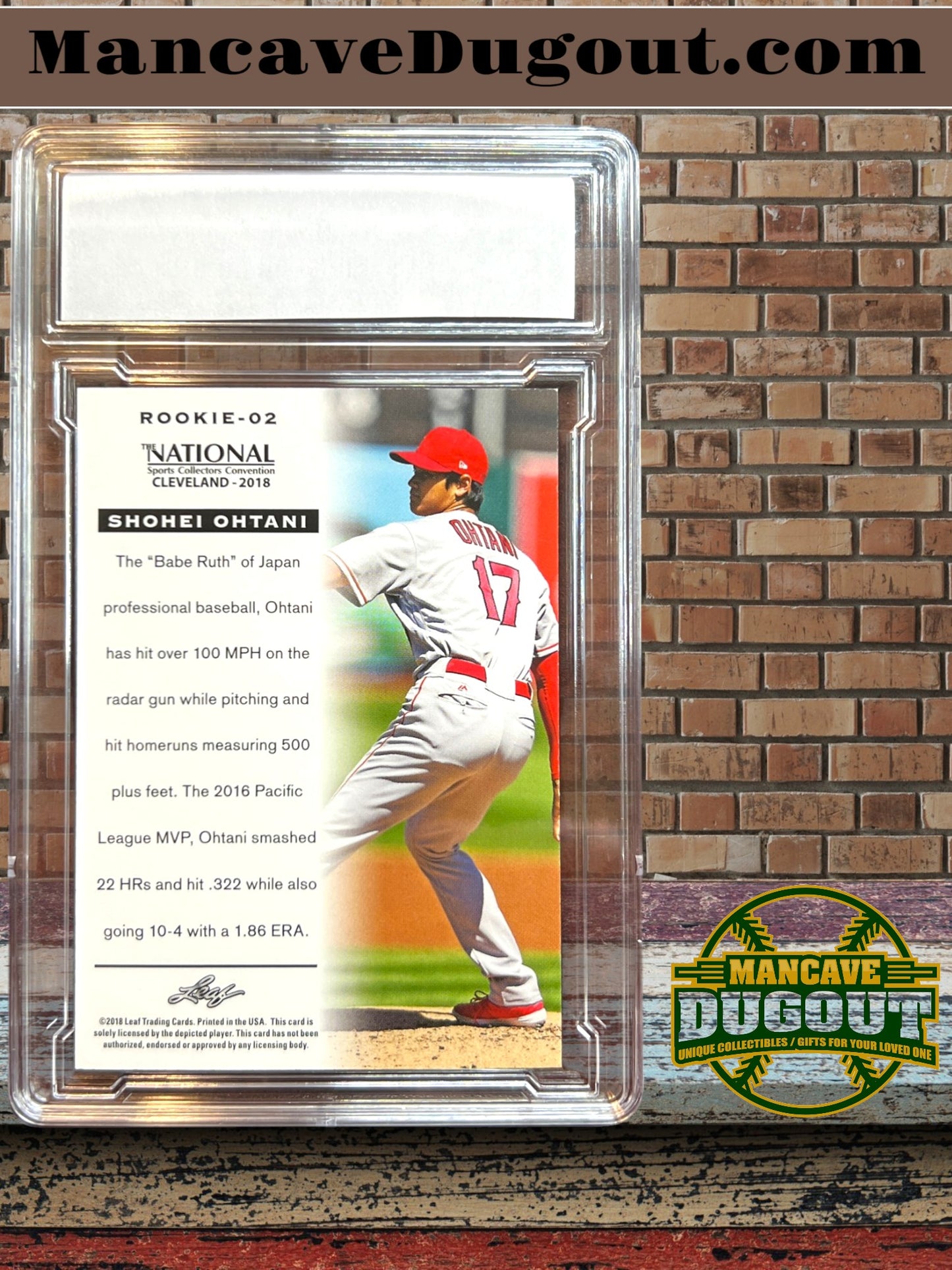 Shohei Ohtani – 2018 Leaf National Convention - #Rookie02 – Rookie Card (RC)