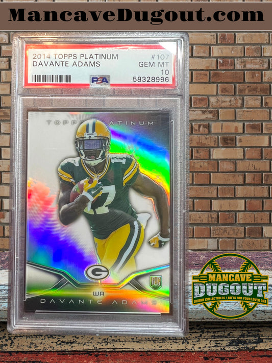 Davante Adams – 2014 Topps Platinum #107 - Rookie Card (RC) – PSA 10 Gem Mint – Green Bay Packers