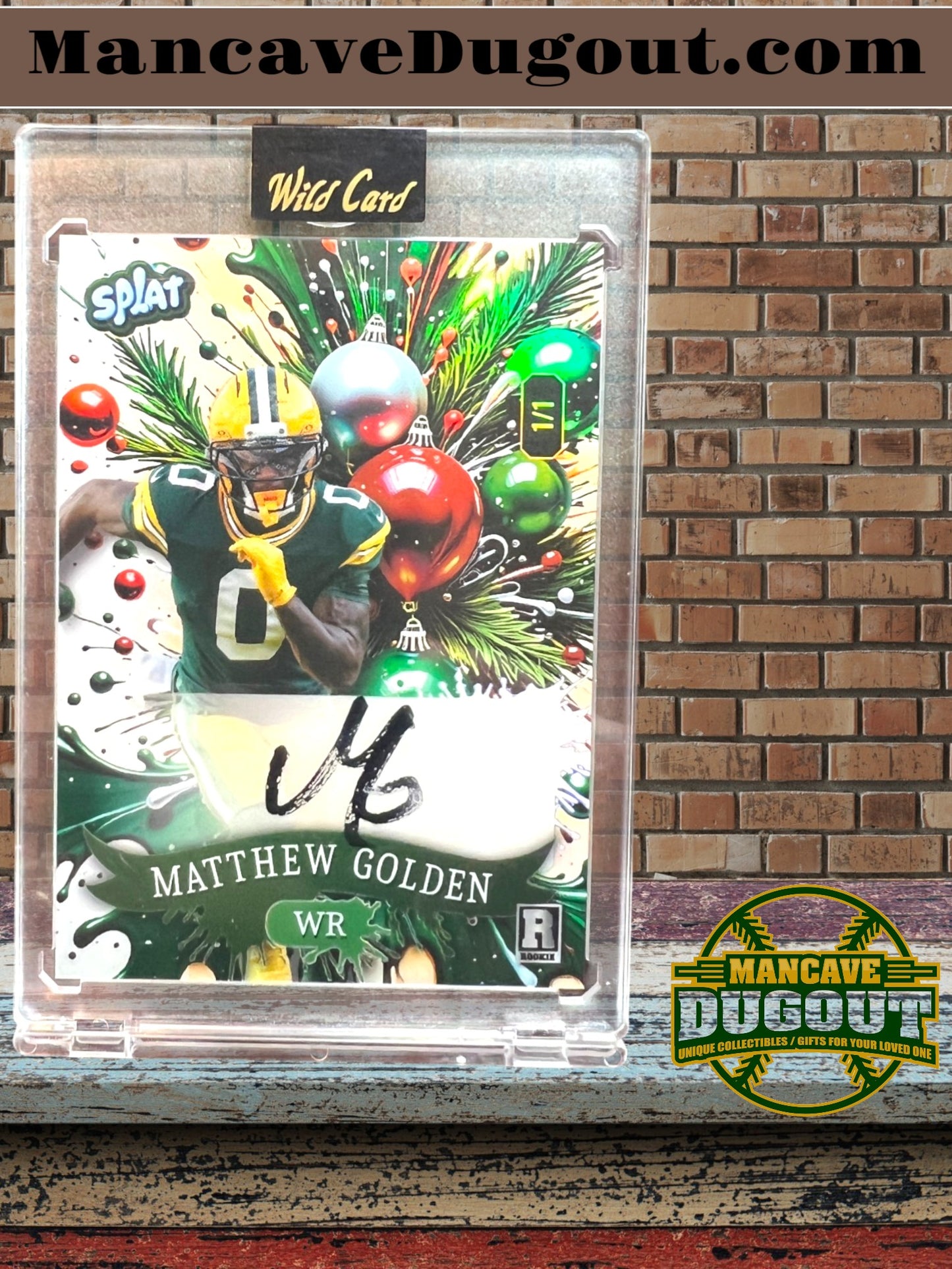 Matthew Golden – 2025 Wild Card Splat Holiday - 1/1 Rookie Autograph – Still Factory Sealed