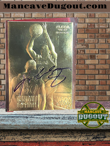 Kobe Bryant 1996 97 Fleer - Purple Signature – 23Kt Gold Card - Rookie Year Issue