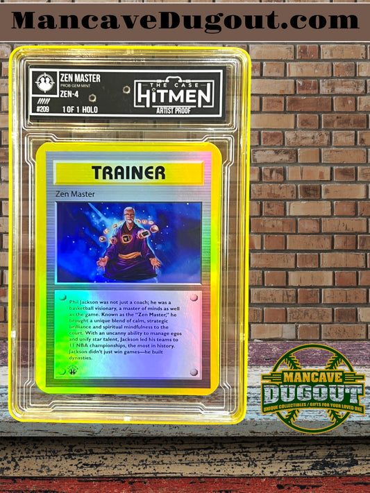 The Case Hitmen Zen Master Trainer 11 Holo Artist Proof!! Phil Jackson Lakers – 1 of 1