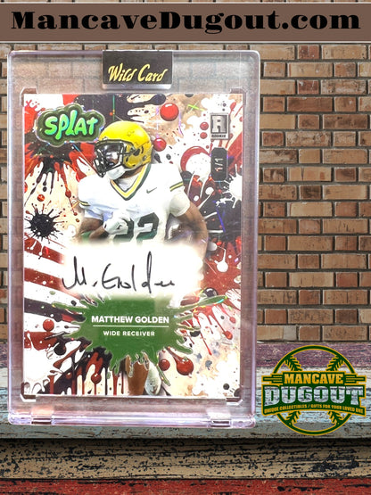 2025 Wild Card Splat - Matthew Golden – 1 of 1 Autograph - Red, White & Blue – Still in Original Packaging
