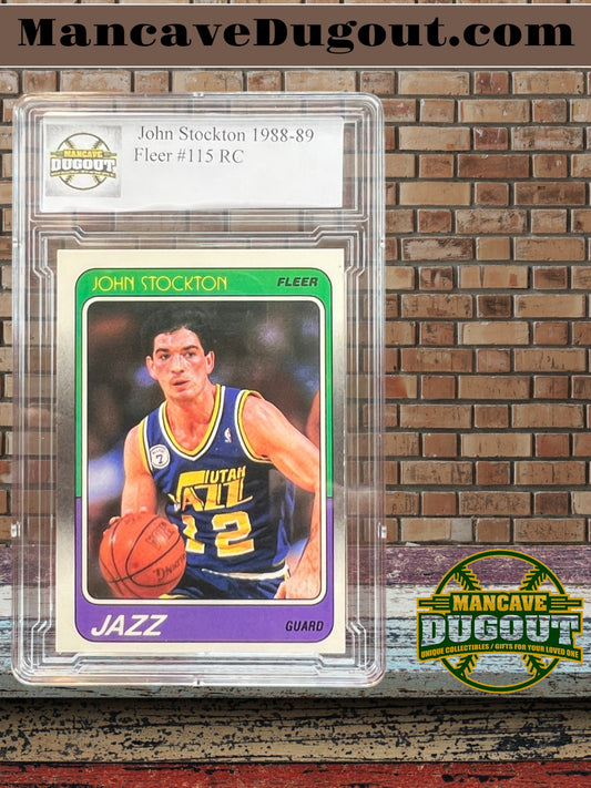 John Stockton — 1988 89 Fleer #115 - Official Rookie Card (RC)