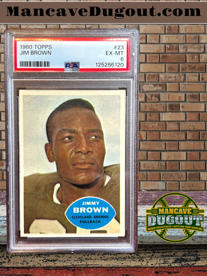 Jim Brown — 1960 Topps - Card #23 - PSA 6 (EX MT)