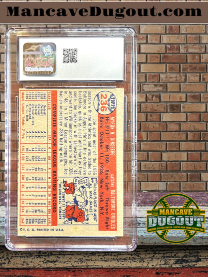 Joe Ginsberg – 1957 Topps #236 - CGC 5 (Excellent) – Original 1950s Topps Baseball