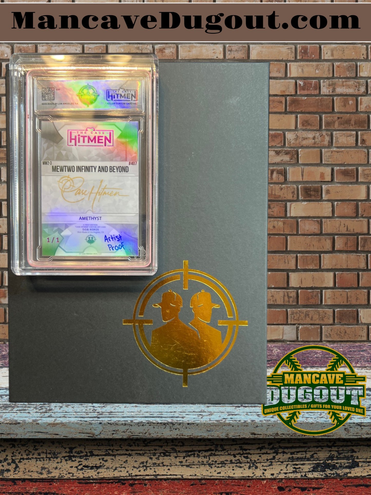 MewTwo — Infinity and Beyond (Amethyst) - The Case Hitmen - Artist Proof (AP) - 1/1 - Pokémon Art Card