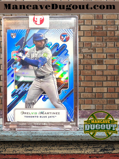 2025 Topps Pristine – Blue Refractor - Orelvis Martinez — Serial Numbered 8/75