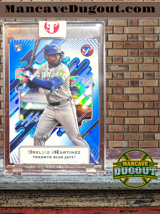 2025 Topps Pristine – Blue Refractor - Orelvis Martinez — Serial Numbered 8/75