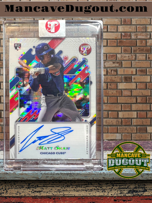 2025 Topps Pristine–Encased On Card Autograph -PA-MS -Matt Shaw-(RC)