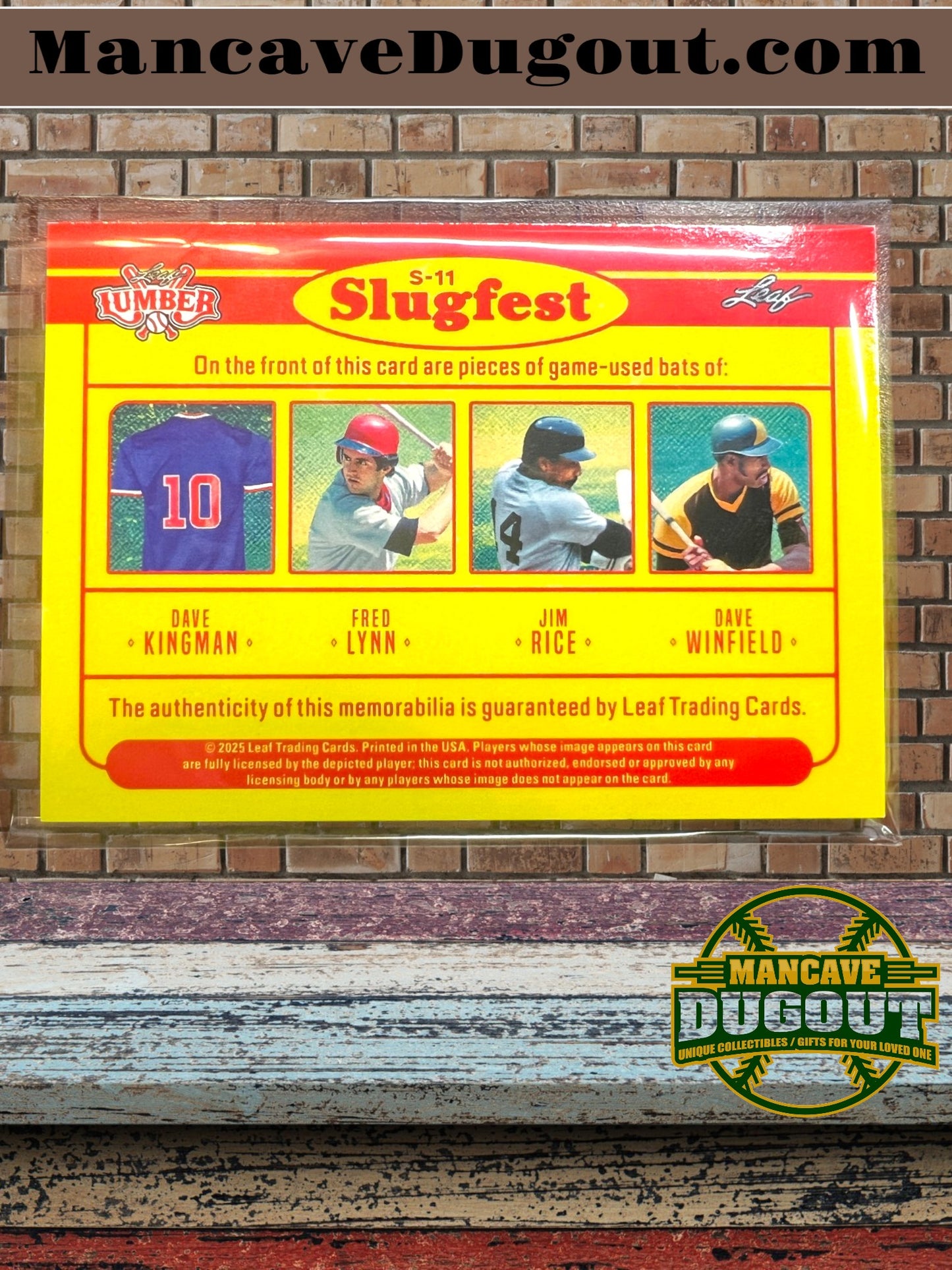 2025 Leaf Lumber – Slugfest (Bronze) - Winfield • Rice • Lynn • Kingman – 3/3