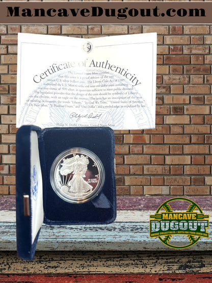 2000-P US MINT American Eagle Proof, 1 Troy oz 99.9% SILVER
