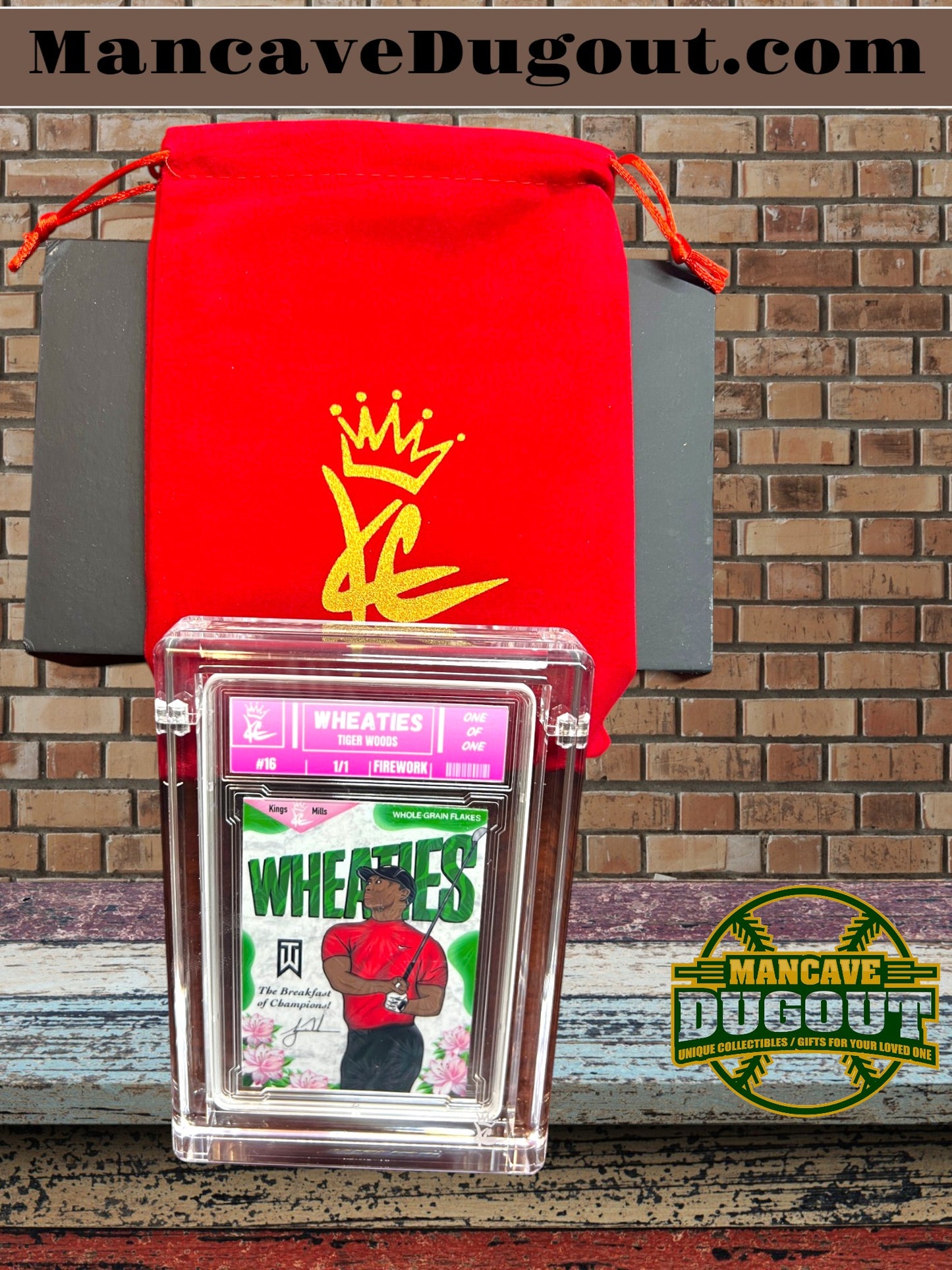 Tiger Woods — King Customs “Wheaties” - 1/1 Firework Variation