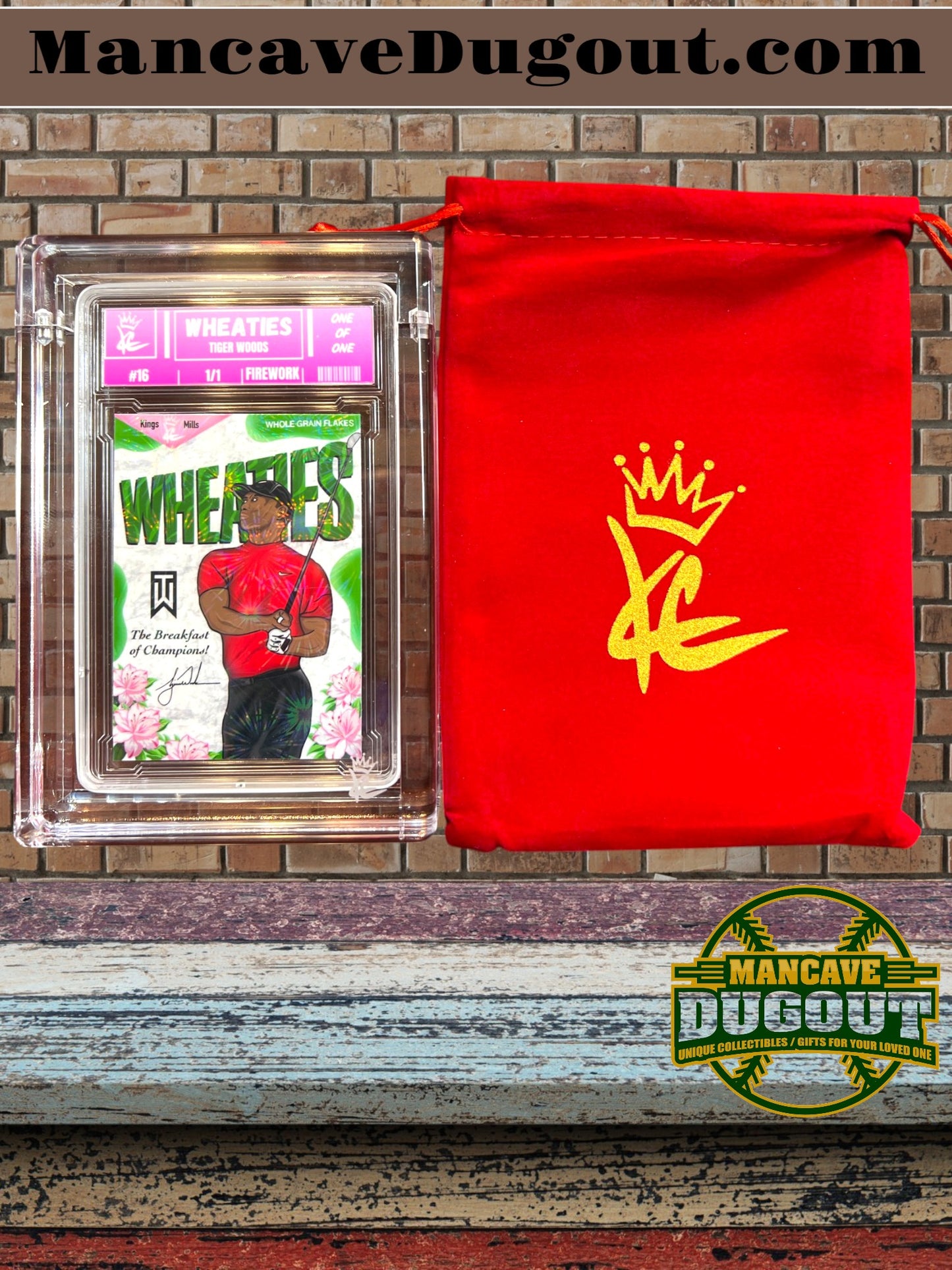 Tiger Woods — King Customs “Wheaties” - 1/1 Firework Variation