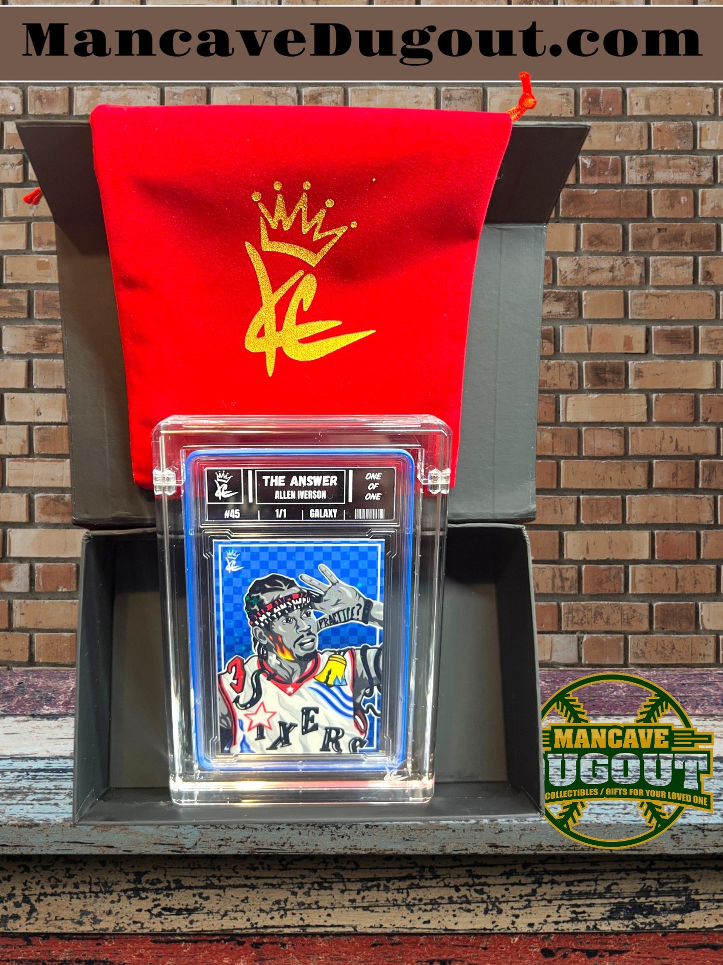Allen Iverson — Kings Collectibles “The Answer” - 1/1 Galaxy Variation