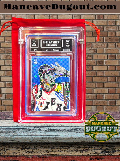 Allen Iverson — Kings Collectibles “The Answer” - 1/1 Galaxy Variation
