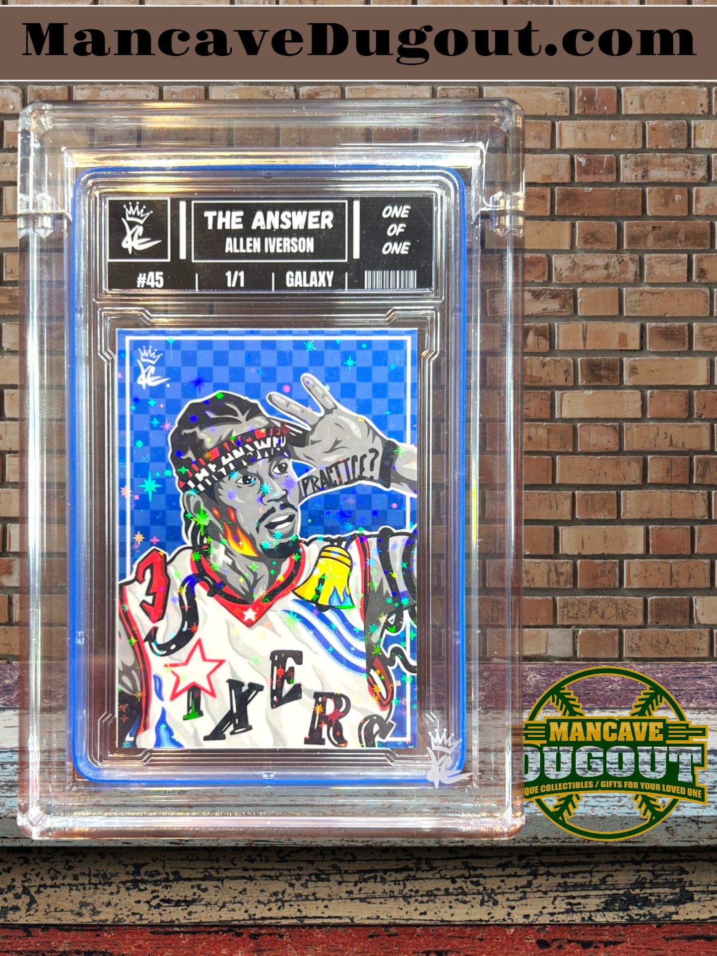 Allen Iverson — Kings Collectibles “The Answer” - 1/1 Galaxy Variation