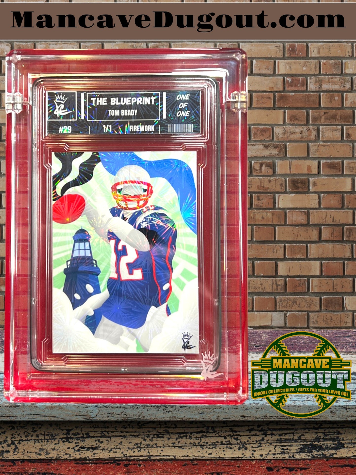 Tom Brady — King Customs “The Blueprint” - 1/1 Firework Variation