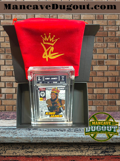 LeBron James — King Customs “King James” - 1/1 Sequin Variation