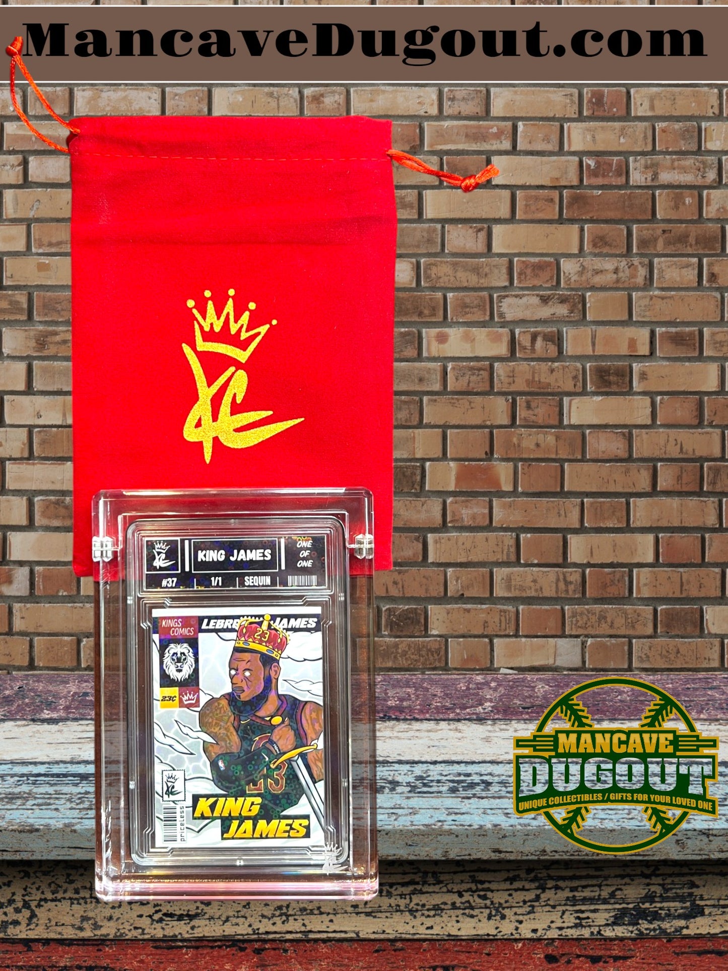 LeBron James — King Customs “King James” - 1/1 Sequin Variation