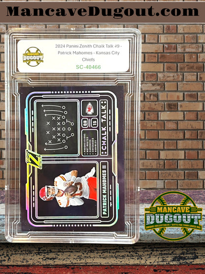 2024 Panini Zenith – Chalk Talk - Patrick Mahomes #9 — Kansas City Chiefs