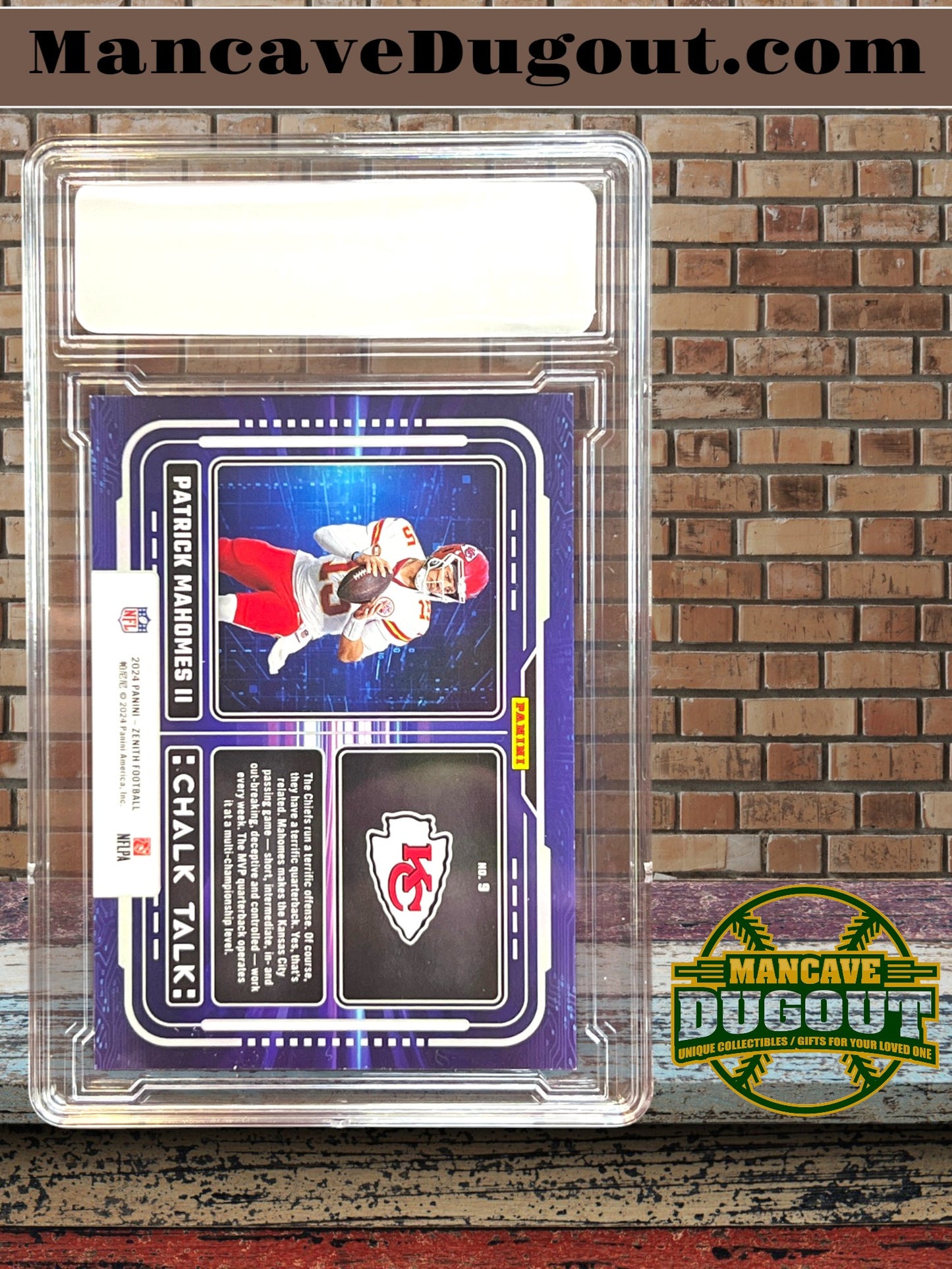 2024 Panini Zenith – Chalk Talk - Patrick Mahomes #9 — Kansas City Chiefs