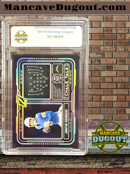 2024 Panini Zenith – Chalk Talk #12 - Justin Herbert — San Diego Chargers