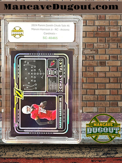 2024 Panini Zenith – Chalk Talk - Marvin Harrison Jr. #6 — RC — Arizona Cardinals