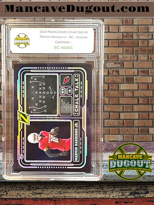 2024 Panini Zenith – Chalk Talk - Marvin Harrison Jr. #6 — RC — Arizona Cardinals