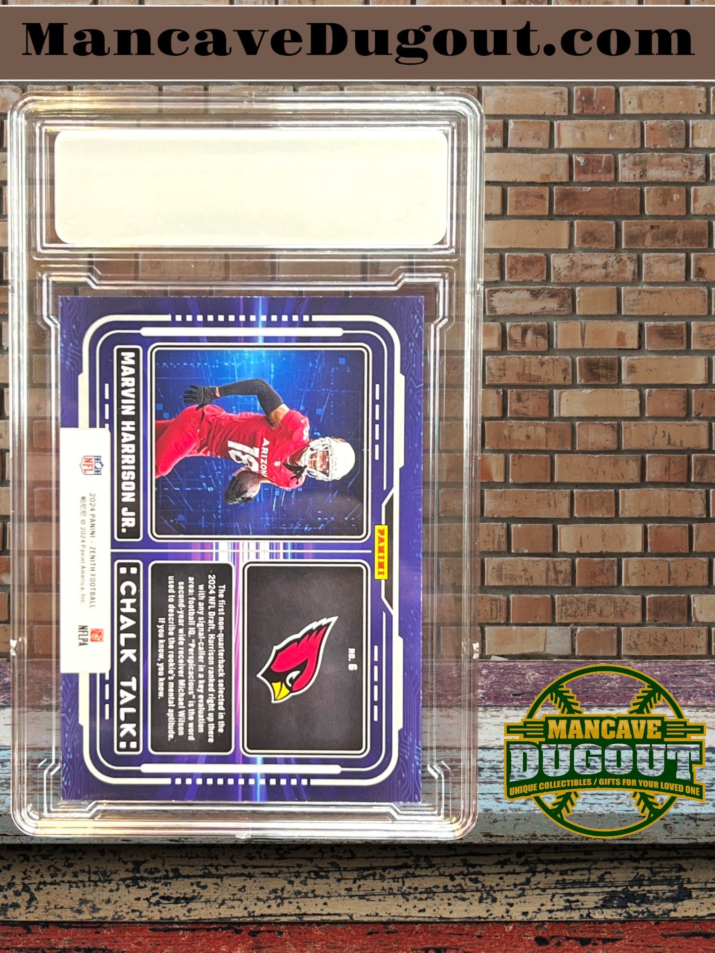 2024 Panini Zenith – Chalk Talk - Marvin Harrison Jr. #6 — RC — Arizona Cardinals
