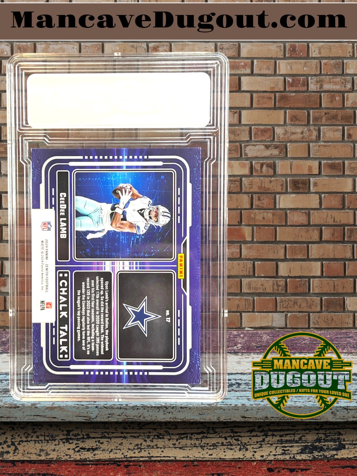 2024 Panini Zenith – Chalk Talk #17 - CeeDee Lamb — Dallas Cowboys Serial Numbered 40/50