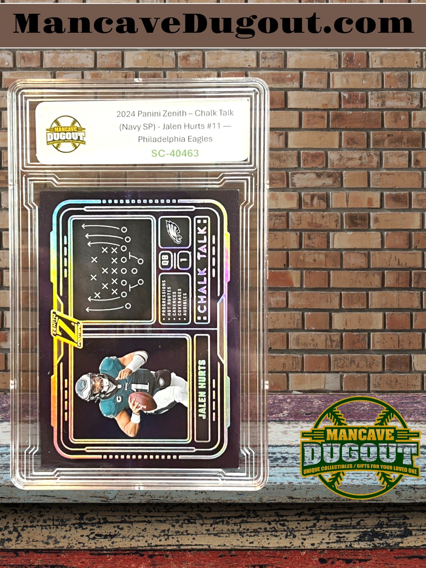 2024 Panini Zenith – Chalk Talk (Navy SP) - Jalen Hurts #11 — Philadelphia Eagles