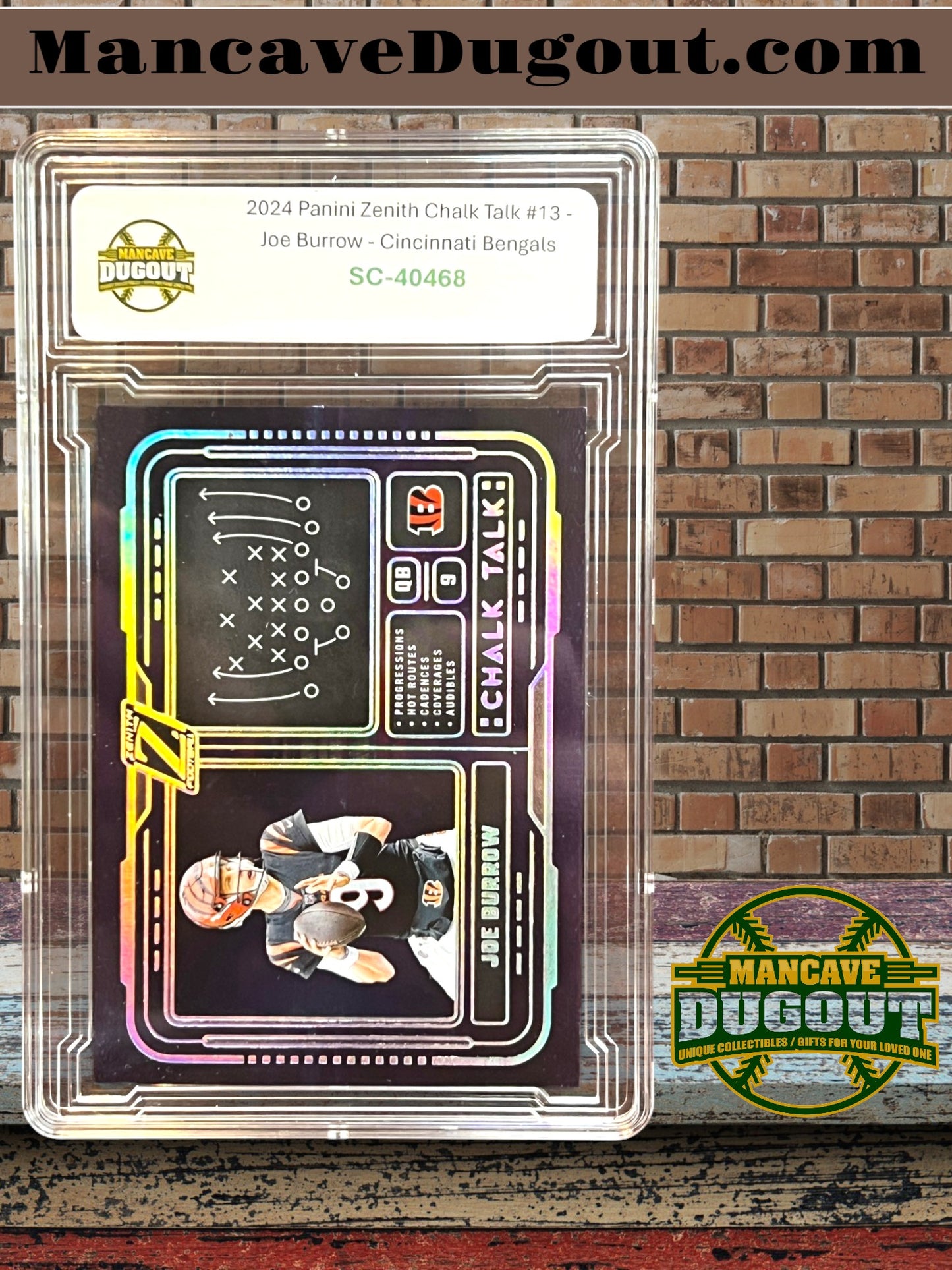 2024 Panini Zenith – Chalk Talk - Joe Burrow #13 — Cincinnati Bengals