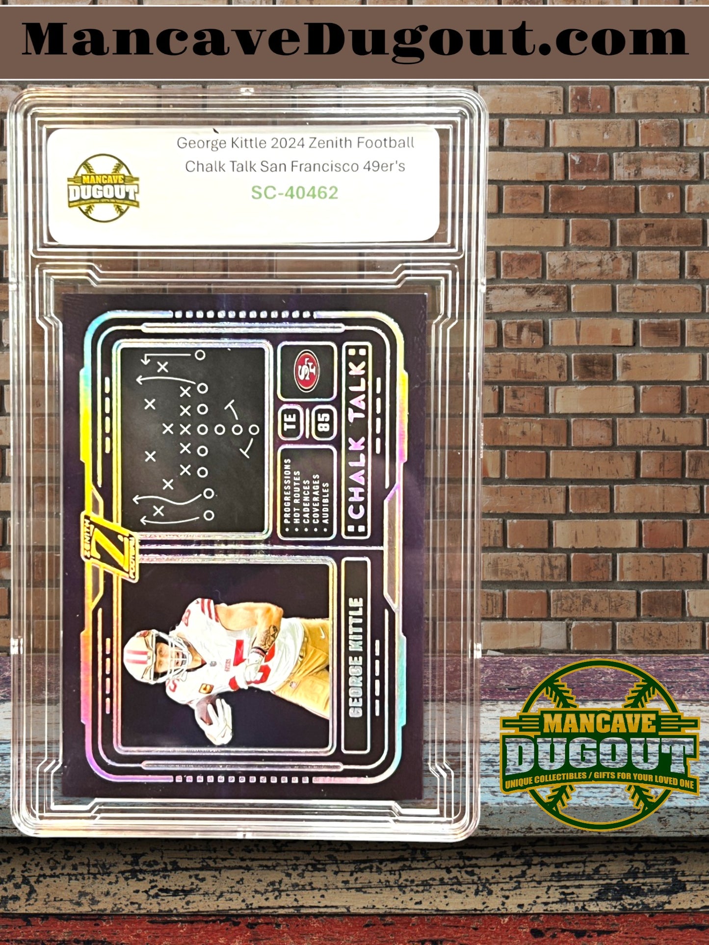 2024 Panini Zenith – Chalk Talk - George Kittle #25 — San Francisco 49ers
