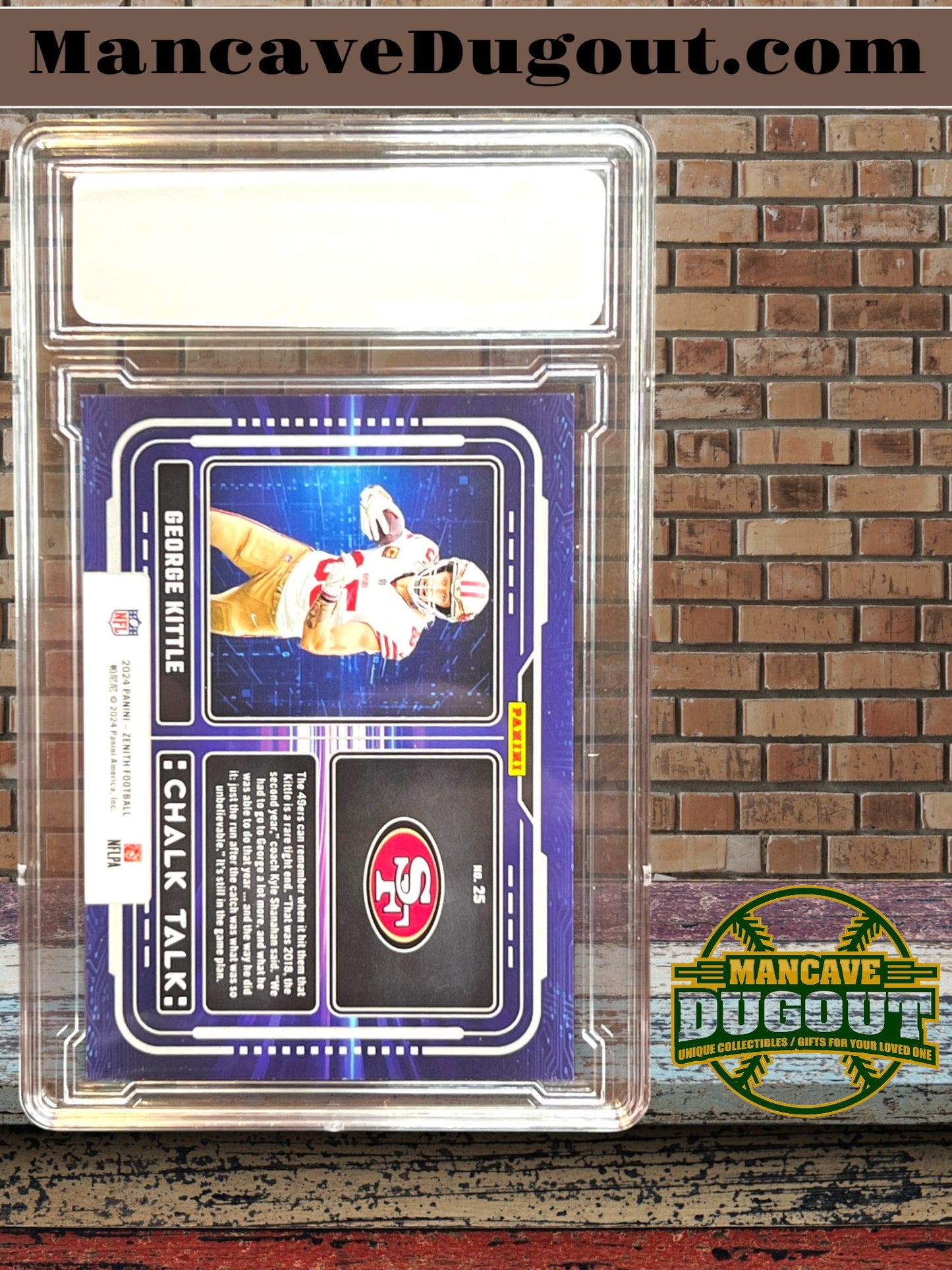 2024 Panini Zenith – Chalk Talk - George Kittle #25 — San Francisco 49ers