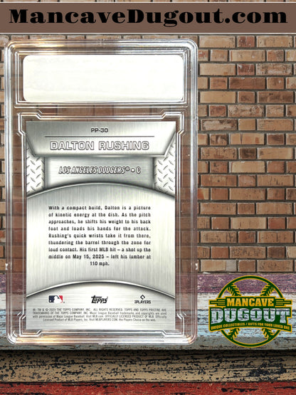 2025 Topps Pristine – Plated & Polished - Dalton Rushing — (RC) - #PP 30