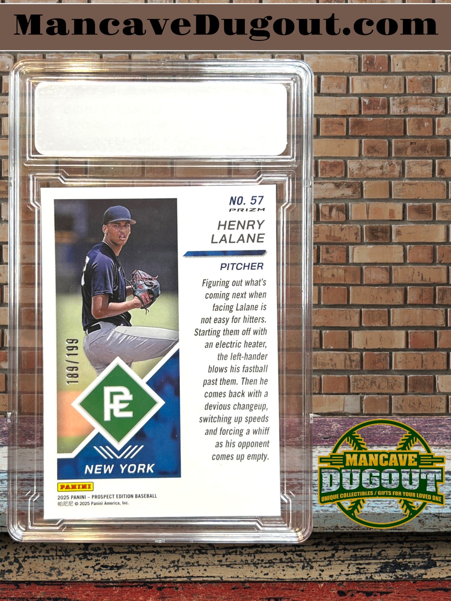 2025 Panini Prospect Edition – Holo RED Prospect - Henry LaLane - (RC) # 189/199