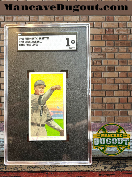 1909–11 T206 White Border - Orval Overall (Hand at Face Level) Piedmont 350 RC Card
