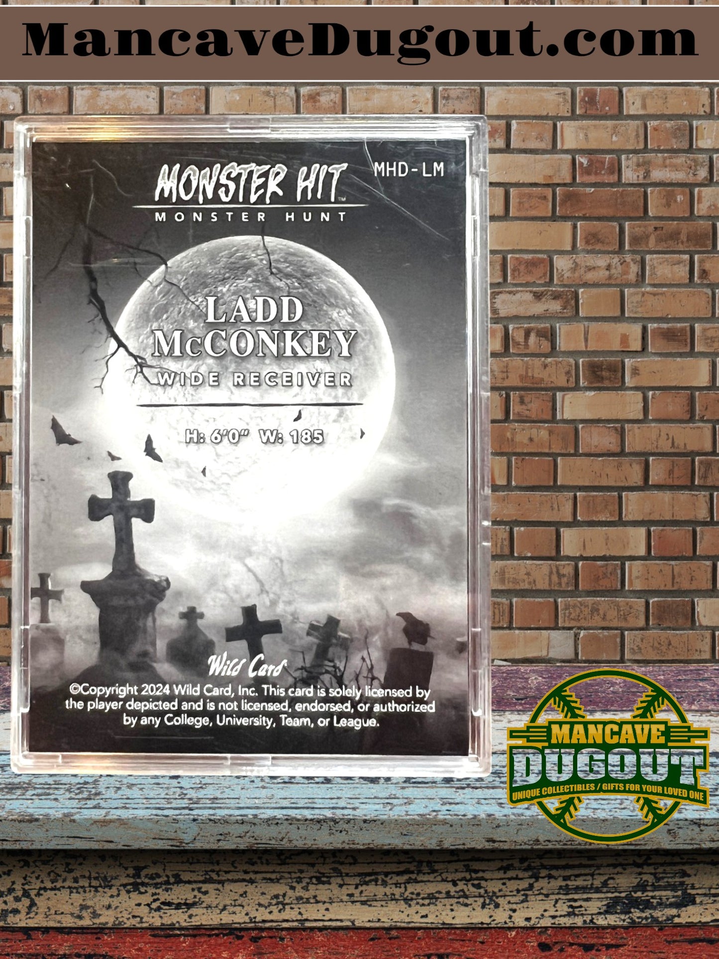 2024 Wild Card Monster Hit / Monster Hunt - Ladd McConkey • Rookie Card • 1/1 • MHD LM