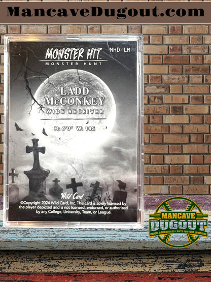 2024 Wild Card Monster Hit / Monster Hunt - Ladd McConkey • Rookie Card • 1/1 • MHD LM