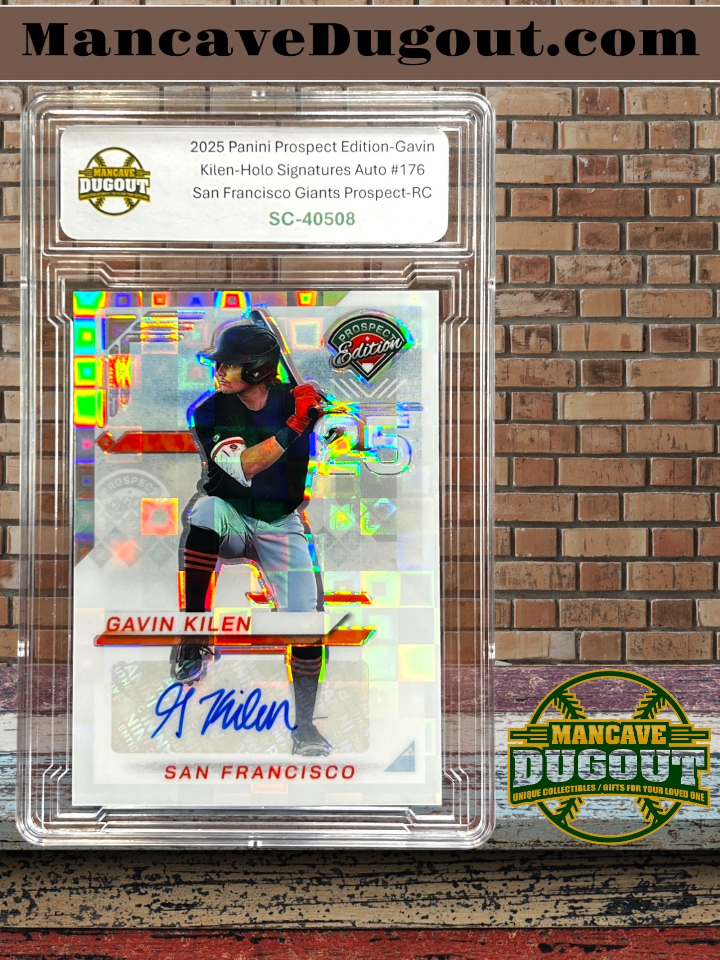 2025 Panini Prospect Edition - Gavin Kilen-Holo Signatures Auto #176 San Francisco Giants Prospect (RC)