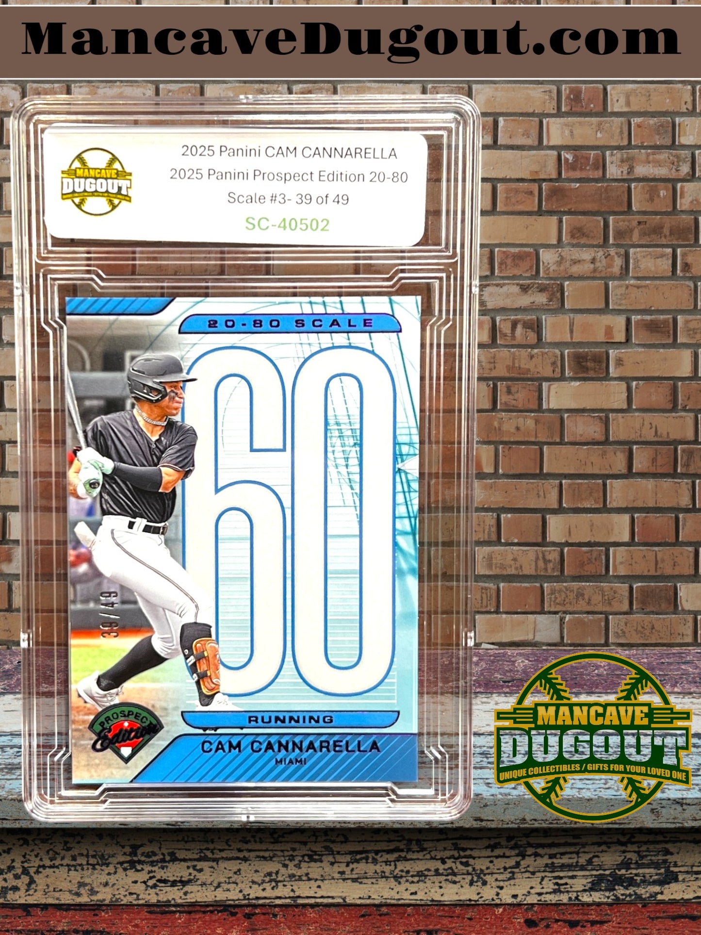 2025 Panini Prospect Edition - Cam Cannarella – 20 80 Scale #3 Serial Numbered 39/49