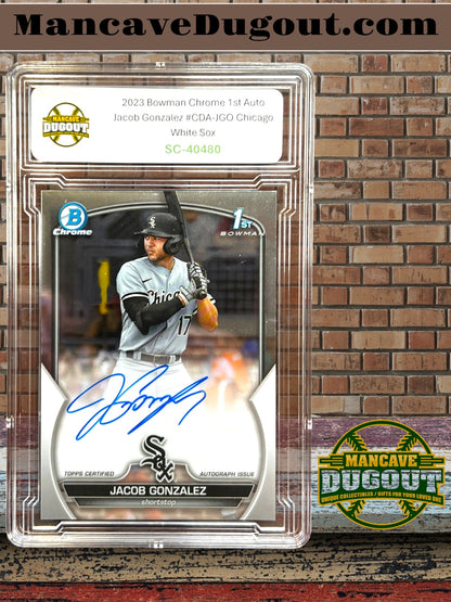 2023 Bowman Chrome - Jacob Gonzalez — 1st Bowman Autograph #CDA JGO — Chicago White Sox