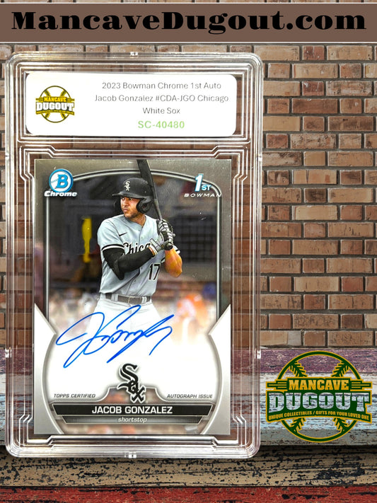 2023 Bowman Chrome - Jacob Gonzalez — 1st Bowman Autograph #CDA JGO — Chicago White Sox