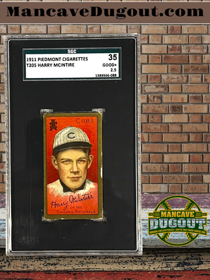 1911 T205 Piedmont Cigarettes - Harry McIntire – Chicago Nationals SGC 2.5 (Good+)
