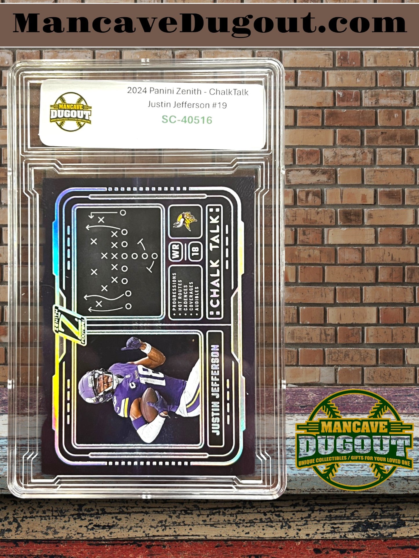 2024 Panini Zenith – ChalkTalk - Justin Jefferson #19 – Minnesota Vikings