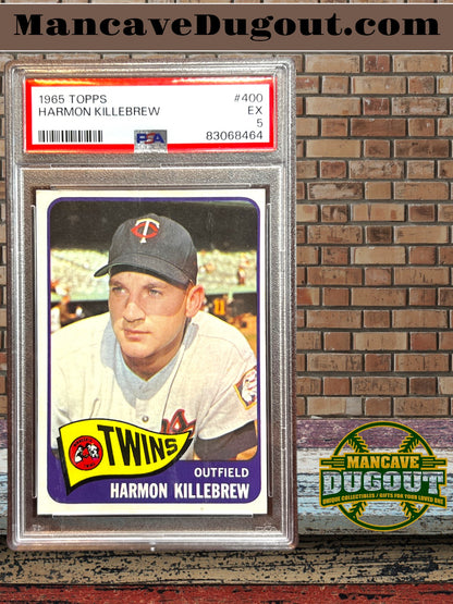 1965 Topps – Harmon Killebrew #400 - PSA 5 (EX) - Hall of Fame Power Hitter