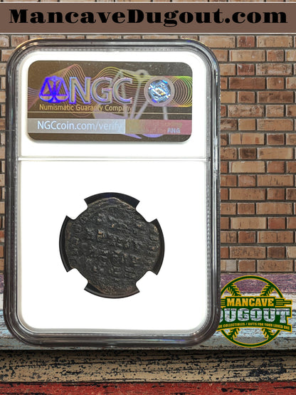 Byzantine Empire – Anonymous Christ Bust Follis - Class AE • AD 969–976 • NGC Certified