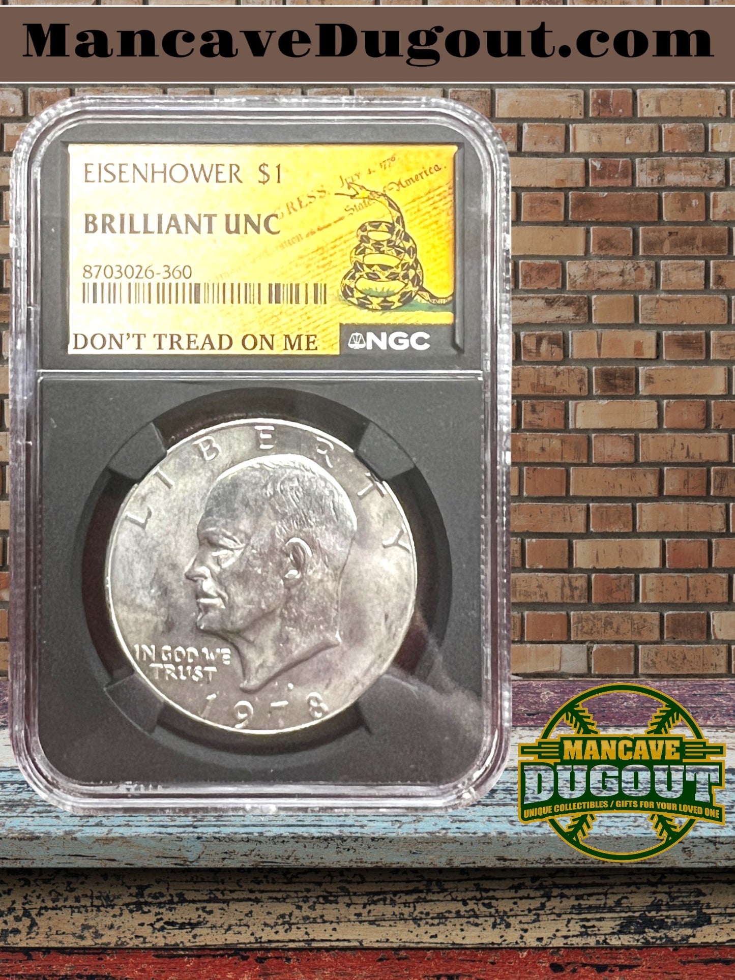 1978 D Eisenhower Dollar — NGC Brilliant AU