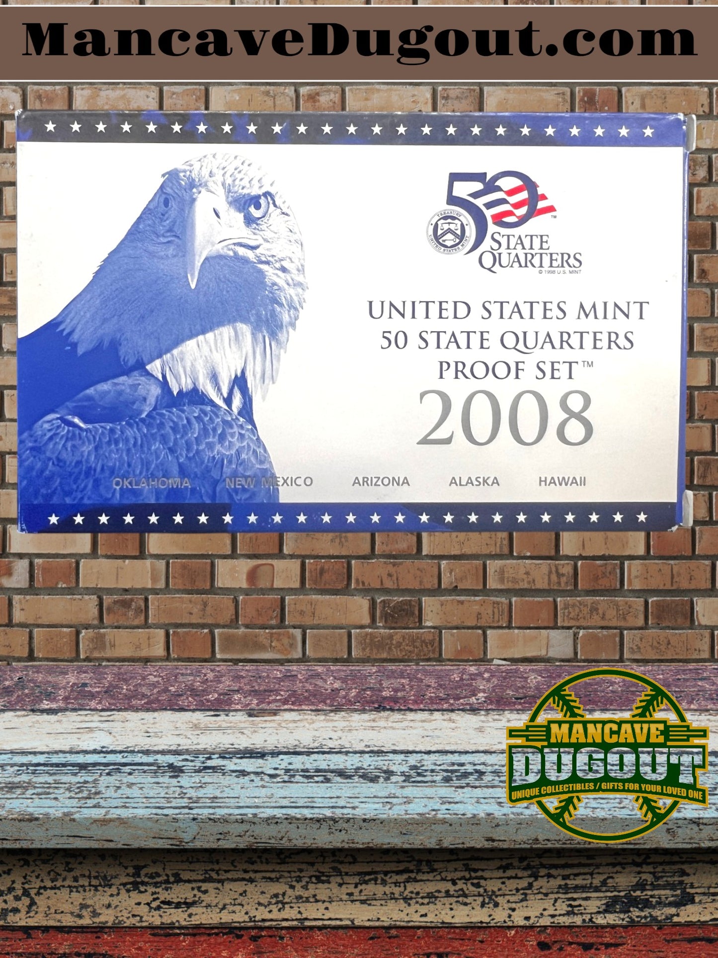 2008 State Quarter Clad Proof Set – U.S. Mint OGP & COA