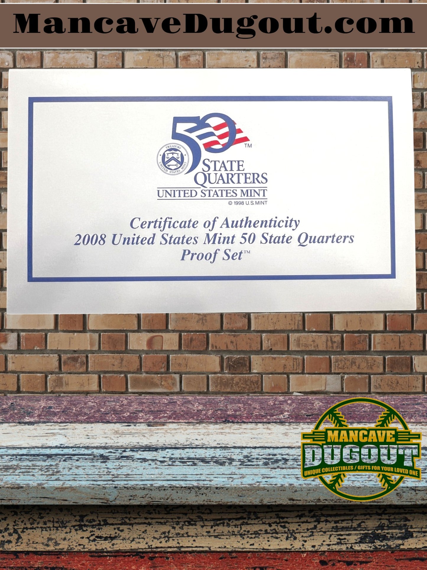 2008 State Quarter Clad Proof Set – U.S. Mint OGP & COA